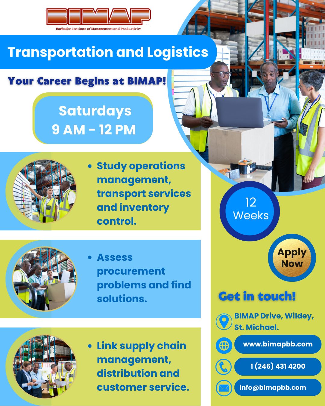 The Course Cover topics such as: Operations Management, Transport Services, Inventory Control, Link Supply Chain Management, Distribution and Customer Service