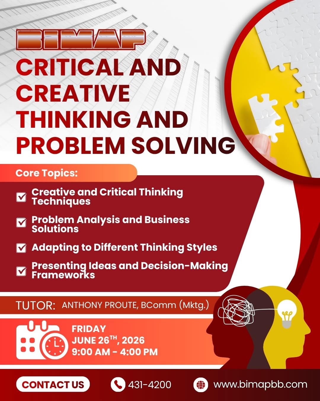 Critical and Creative Thinking and Problem Solving